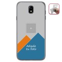Personaliza tu Funda Gel Silicona Transparente con tu Fotografia para Samsung Galaxy J7 (2017) Dibujo Personalizada