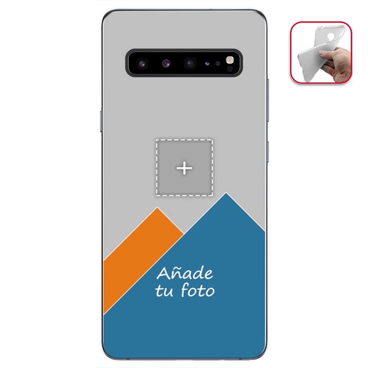 Personaliza tu Funda Gel Silicona Transparente con tu Fotografia para Samsung Galaxy S10 5G Dibujo Personalizada
