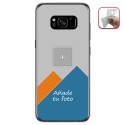 Personaliza tu Funda Gel Silicona Transparente con tu Fotografia para Samsung Galaxy S8 Dibujo Personalizada