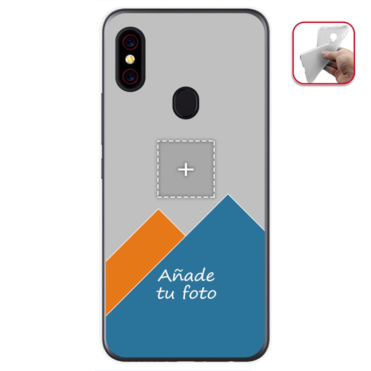 Personaliza tu Funda Gel Silicona Transparente con tu Fotografia para UmiDigi F1 Dibujo Personalizada