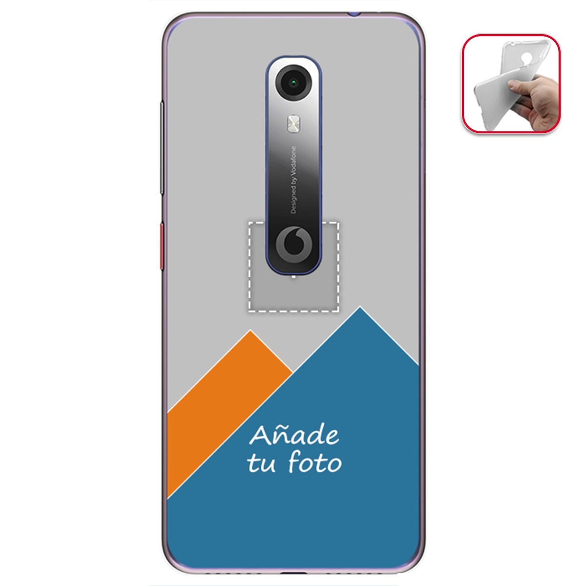 Personaliza tu Funda Gel Silicona Transparente con tu Fotografia para Vodafone Smart N10 Dibujo Personalizada