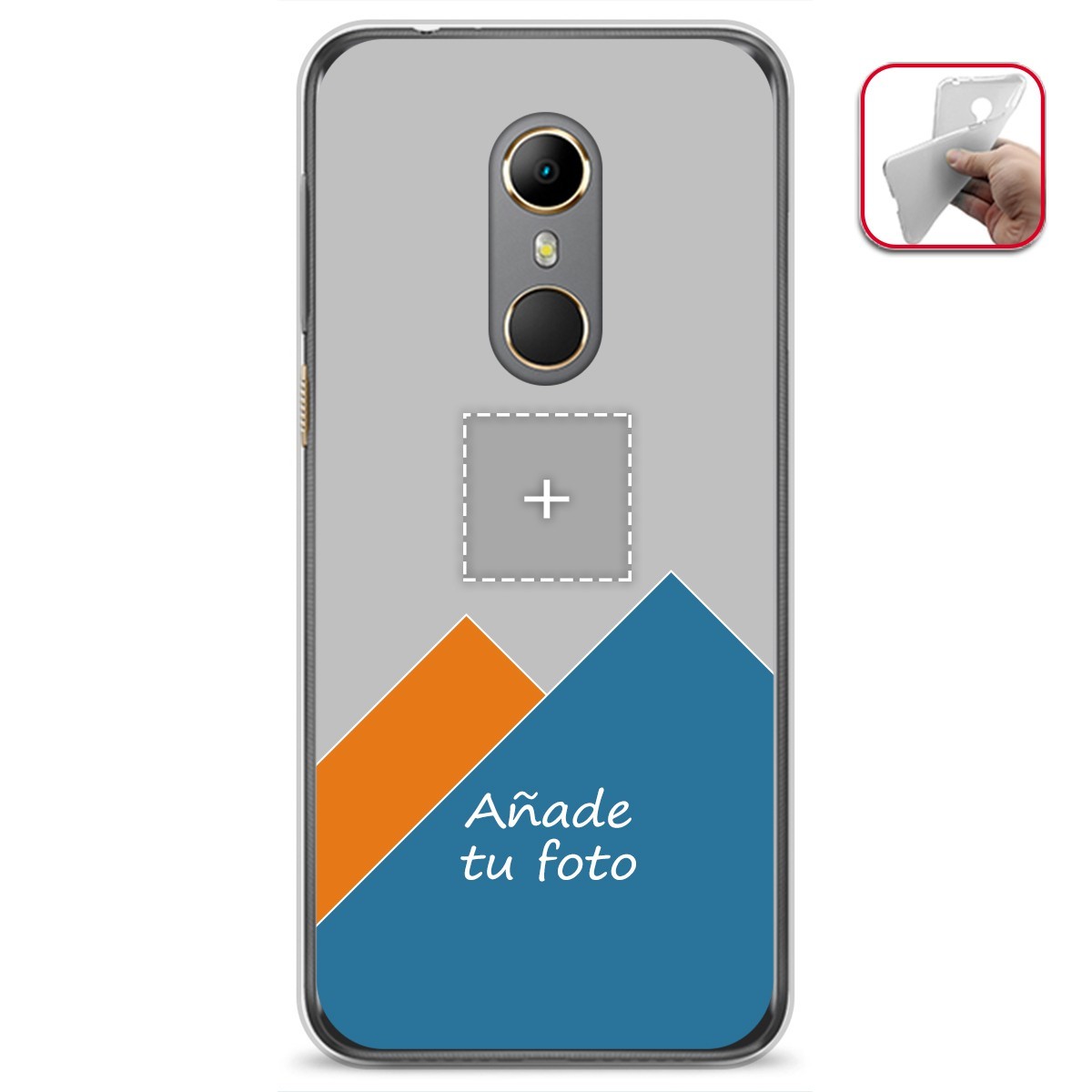 Personaliza tu Funda Gel Silicona Transparente con tu Fotografia para Vodafone Smart N9 Dibujo Personalizada