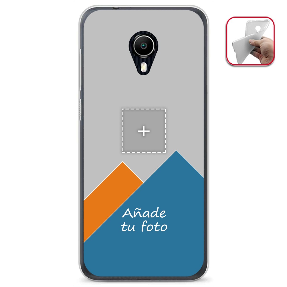Personaliza tu Funda Gel Silicona Transparente con tu Fotografia para Vodafone Smart N9 Lite Dibujo Personalizada