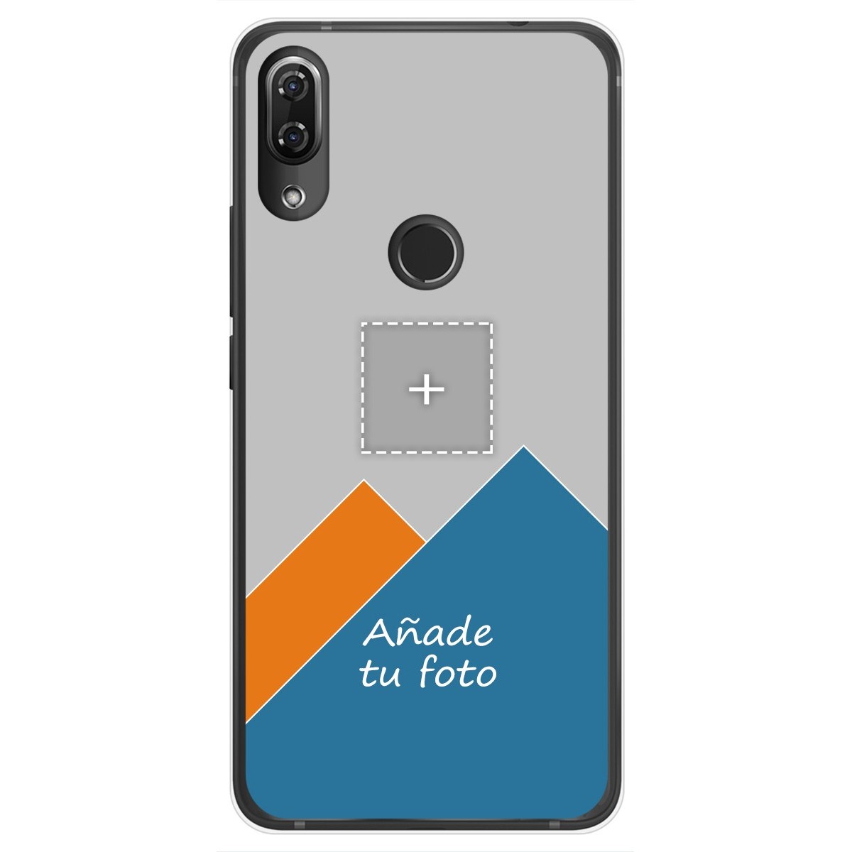 Personaliza tu Funda Gel Silicona Transparente con tu Fotografia para Wiko View 2 Pro Dibujo Personalizada
