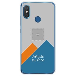 Personaliza tu Funda Gel Silicona Transparente con tu Fotografia para Xiaomi Mi 8 Dibujo Personalizada