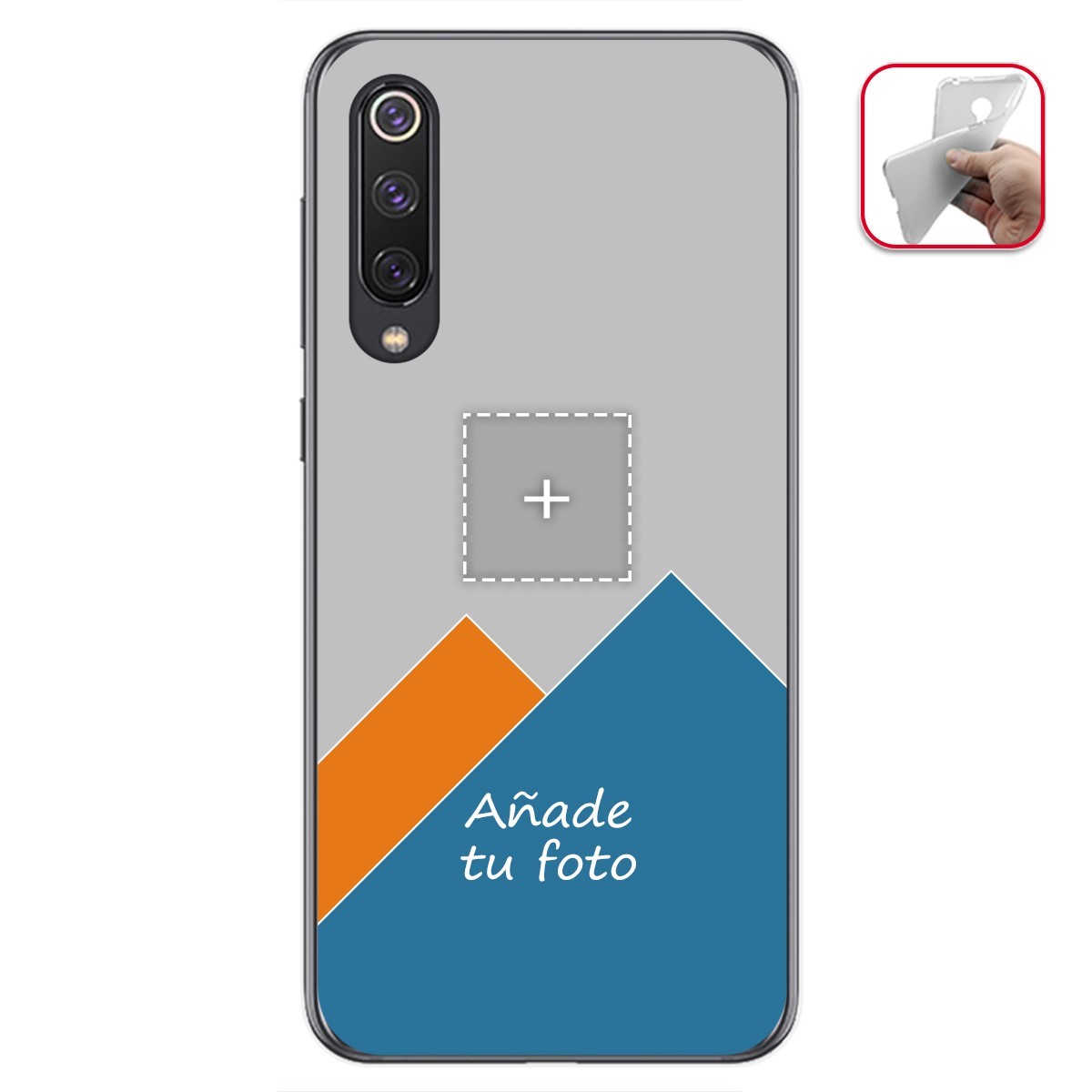 Personaliza tu Funda Gel Silicona Transparente con tu Fotografia para Xiaomi Mi 9 SE Dibujo Personalizada