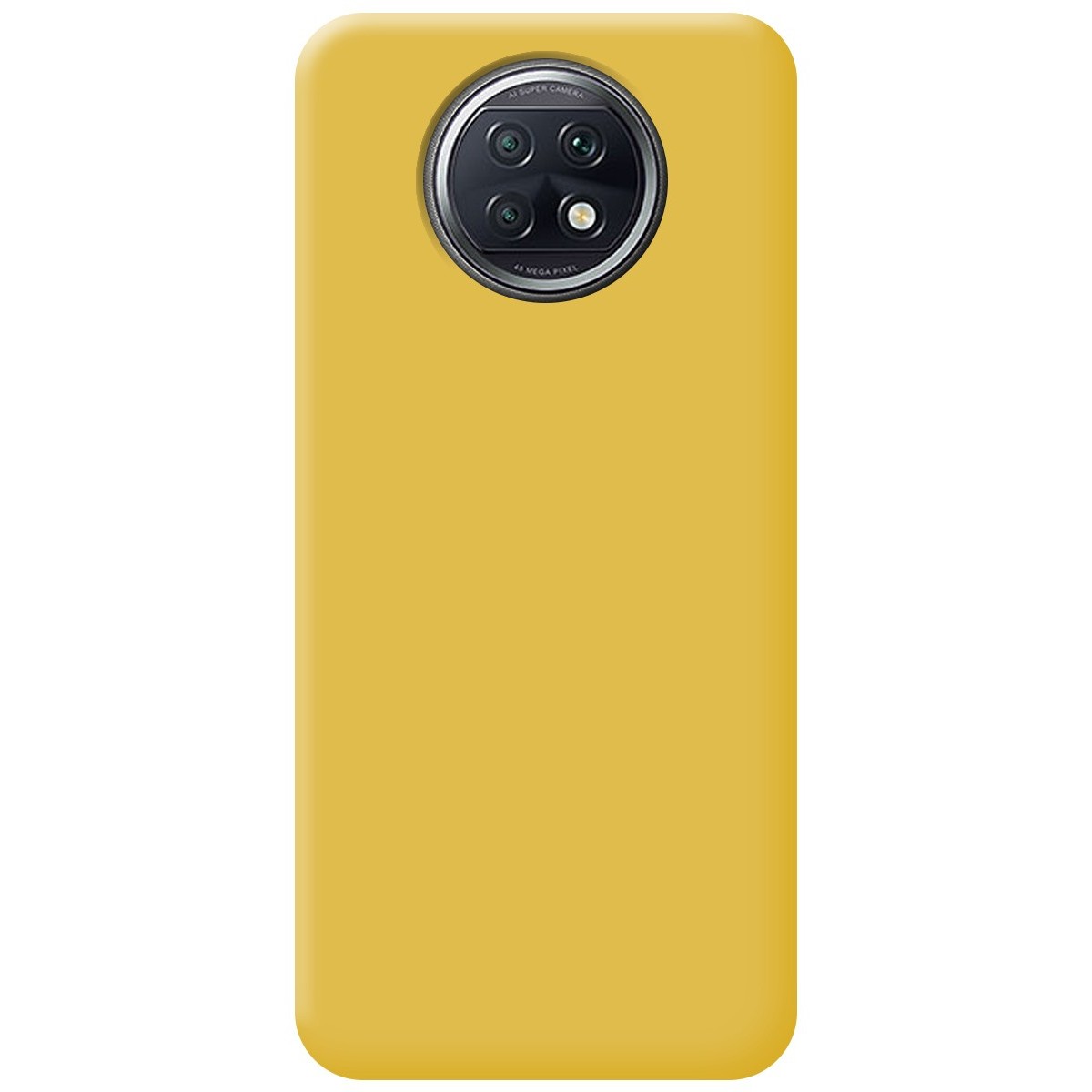 Funda Silicona Líquida Ultra Suave para  Xiaomi Redmi Note 9T 5G color Amarilla