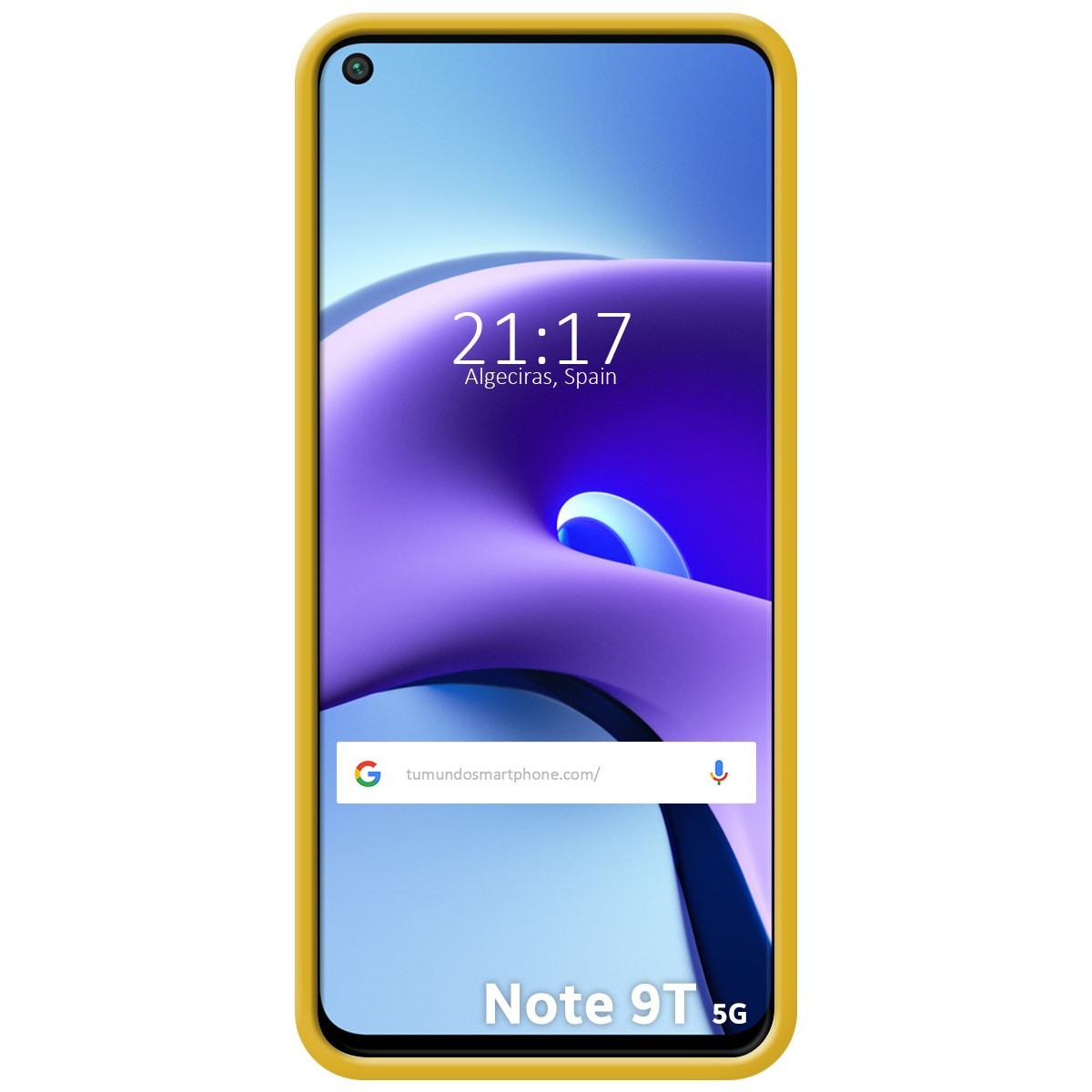 Funda Silicona Líquida Ultra Suave para  Xiaomi Redmi Note 9T 5G color Amarilla