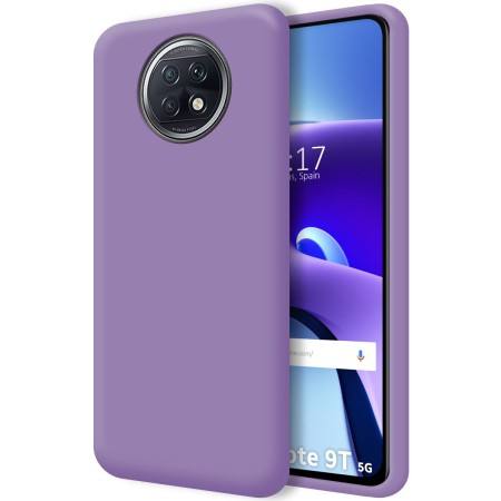 Funda Silicona Líquida Ultra Suave para  Xiaomi Redmi Note 9T 5G color Morada