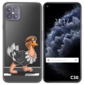Funda Gel Transparente para Cubot C30 diseño Avestruz Dibujos