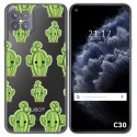 Funda Gel Transparente para Cubot C30 diseño Cactus Dibujos
