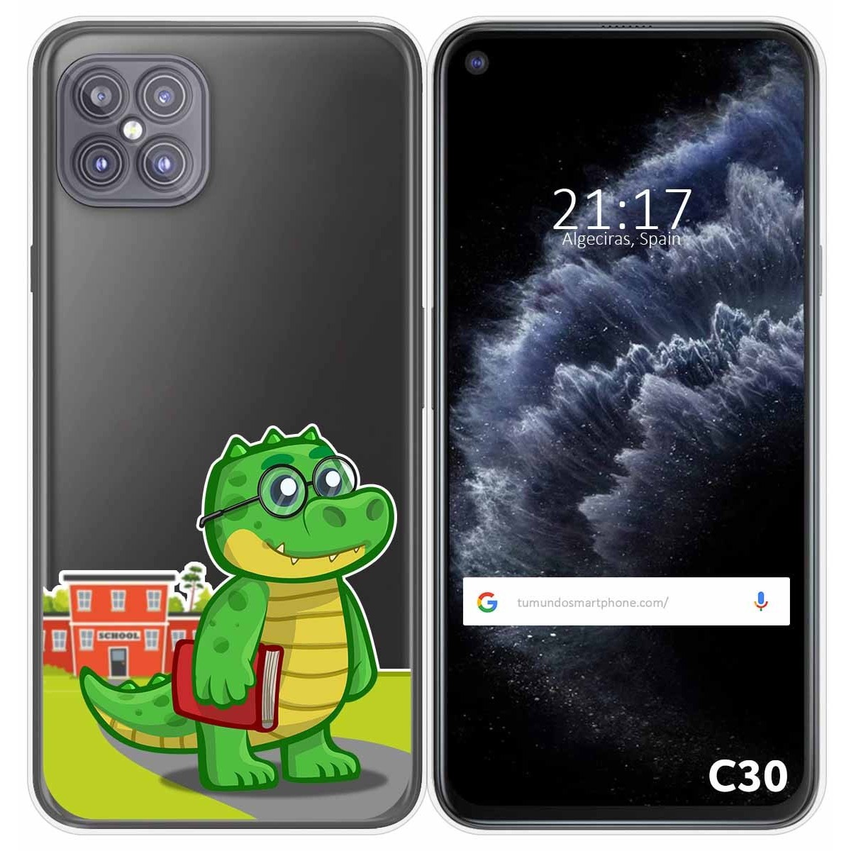 Funda Gel Transparente para Cubot C30 diseño Coco Dibujos