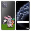 Funda Gel Transparente para Cubot C30 diseño Conejo Dibujos