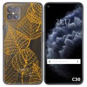 Funda Gel Transparente para Cubot C30 diseño Hojas Dibujos