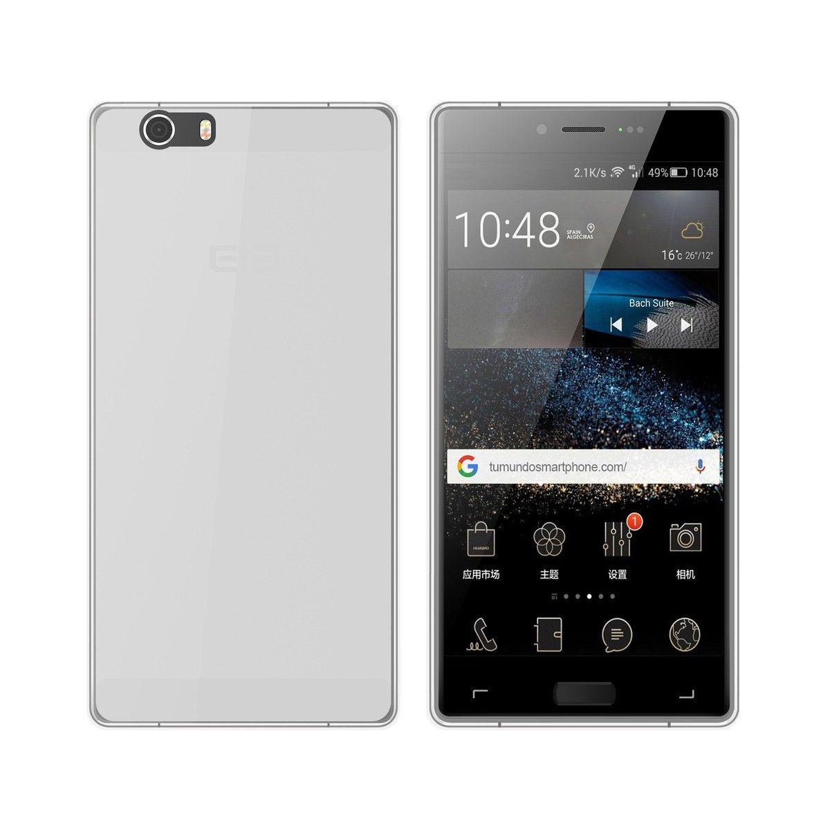 Funda Gel Tpu para Elephone M2 Color Transparente