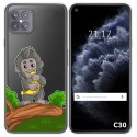 Funda Gel Transparente para Cubot C30 diseño Mono Dibujos