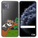 Funda Gel Transparente para Cubot C30 diseño Panda Dibujos