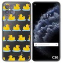 Funda Gel Transparente para Cubot C30 diseño Pato Dibujos