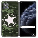 Funda Gel Tpu para Cubot C30 diseño Camuflaje 01 Dibujos