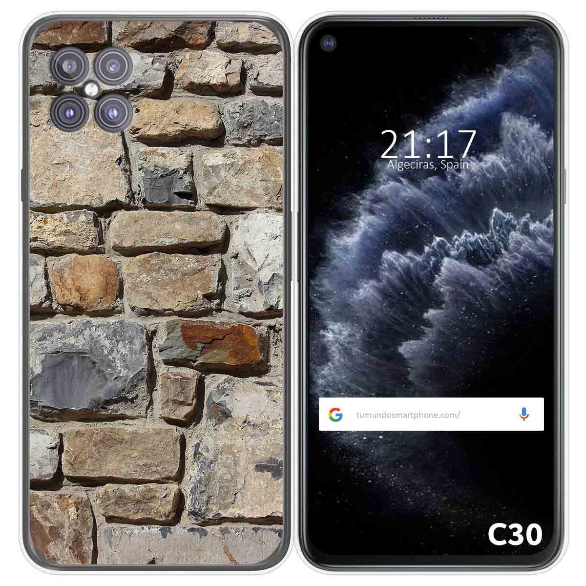 Funda Gel Tpu para Cubot C30 diseño Ladrillo 03 Dibujos