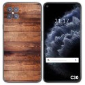 Funda Gel Tpu para Cubot C30 diseño Madera 02 Dibujos