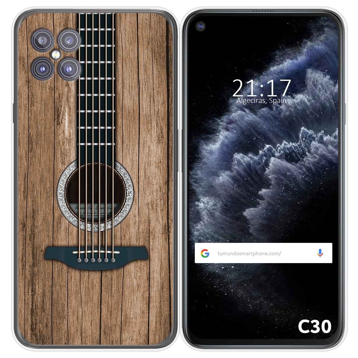 Funda Gel Tpu para Cubot C30 diseño Madera 11 Dibujos