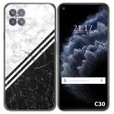 Funda Gel Tpu para Cubot C30 diseño Mármol 01 Dibujos