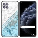 Funda Gel Tpu para Cubot C30 diseño Mármol 02 Dibujos