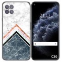 Funda Gel Tpu para Cubot C30 diseño Mármol 05 Dibujos