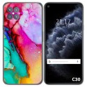 Funda Gel Tpu para Cubot C30 diseño Mármol 15 Dibujos