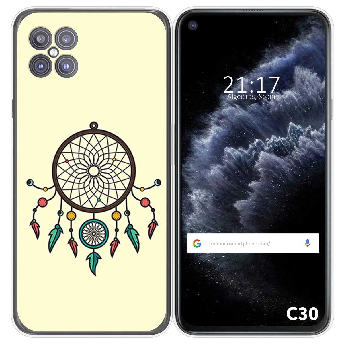 Funda Gel Tpu para Cubot C30 diseño Atrapasueños Dibujos