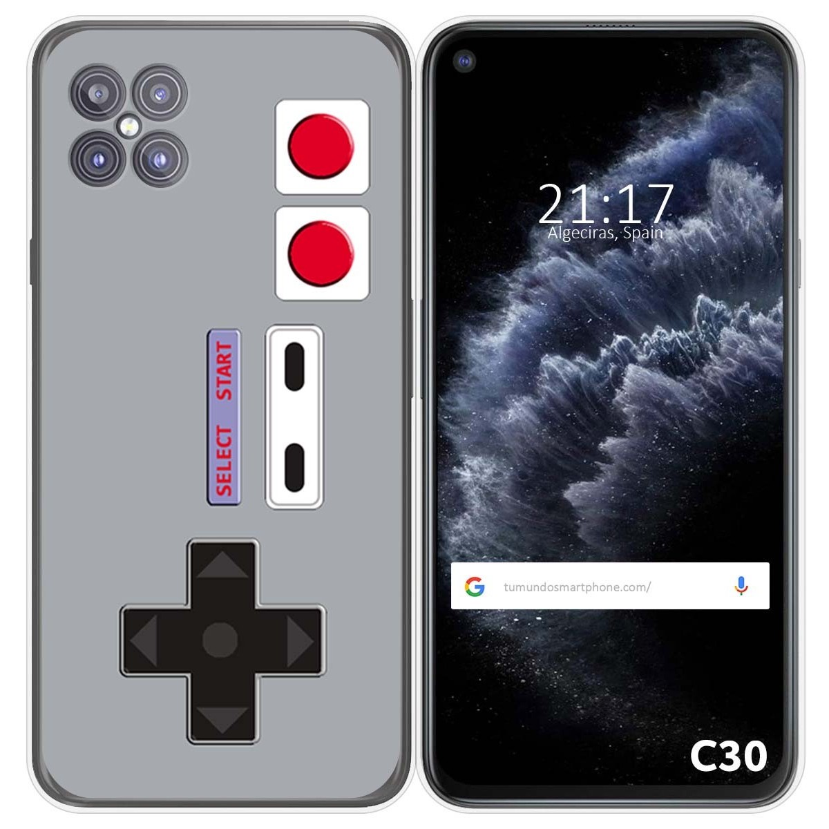 Funda Gel Tpu para Cubot C30 diseño Consola Dibujos