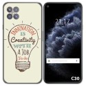 Funda Gel Tpu para Cubot C30 diseño Creativity Dibujos