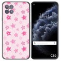 Funda Gel Tpu para Cubot C30 diseño Flores Dibujos