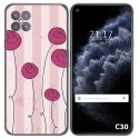 Funda Gel Tpu para Cubot C30 diseño Flores Vintage Dibujos