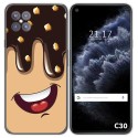 Funda Gel Tpu para Cubot C30 diseño Helado Chocolate Dibujos