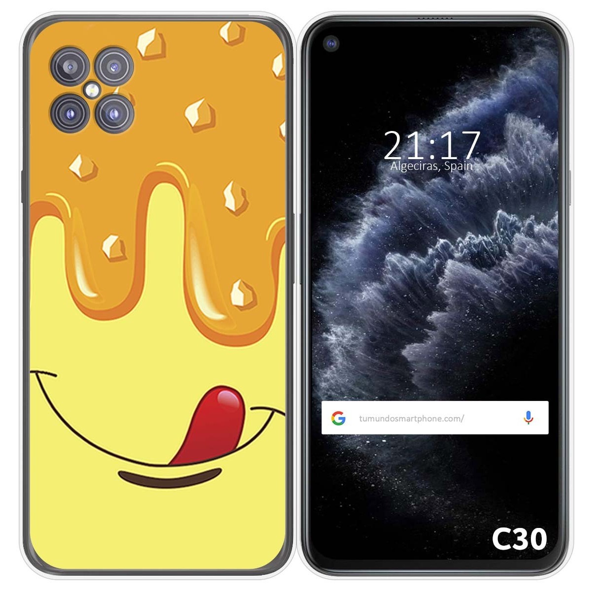 Funda Gel Tpu para Cubot C30 diseño Helado Vainilla Dibujos