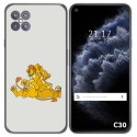 Funda Gel Tpu para Cubot C30 diseño Leones Dibujos