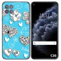 Funda Gel Tpu para Cubot C30 diseño Mariposas Dibujos