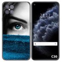 Funda Gel Tpu para Cubot C30 diseño Ojo Dibujos