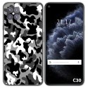 Funda Gel Tpu para Cubot C30 diseño Snow Camuflaje Dibujos