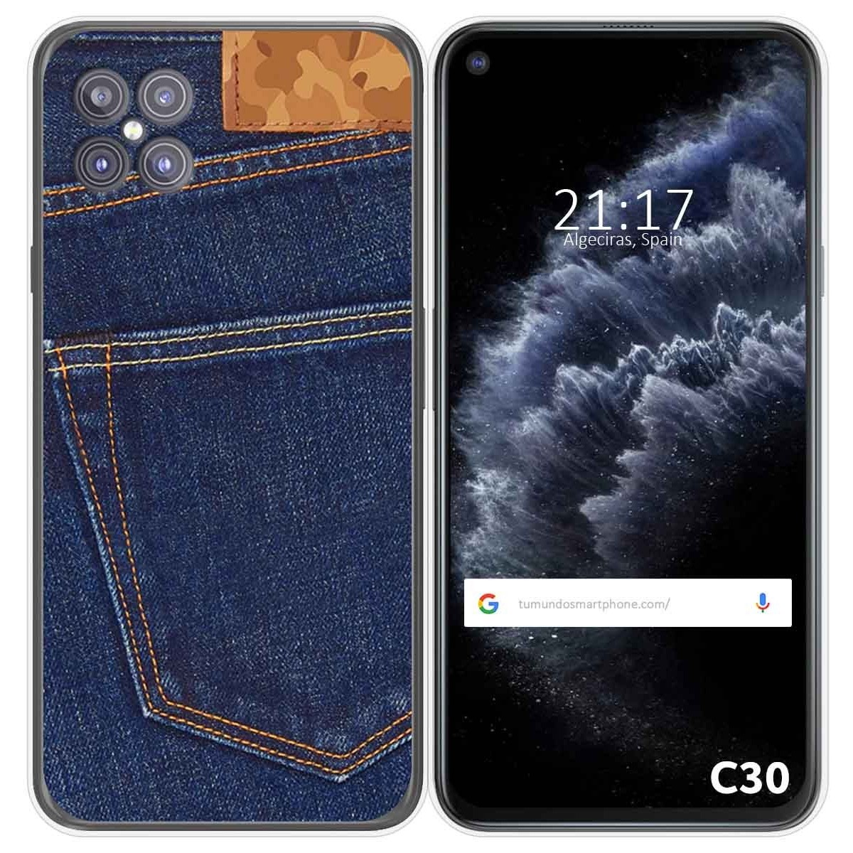 Funda Gel Tpu para Cubot C30 diseño Vaquero Dibujos