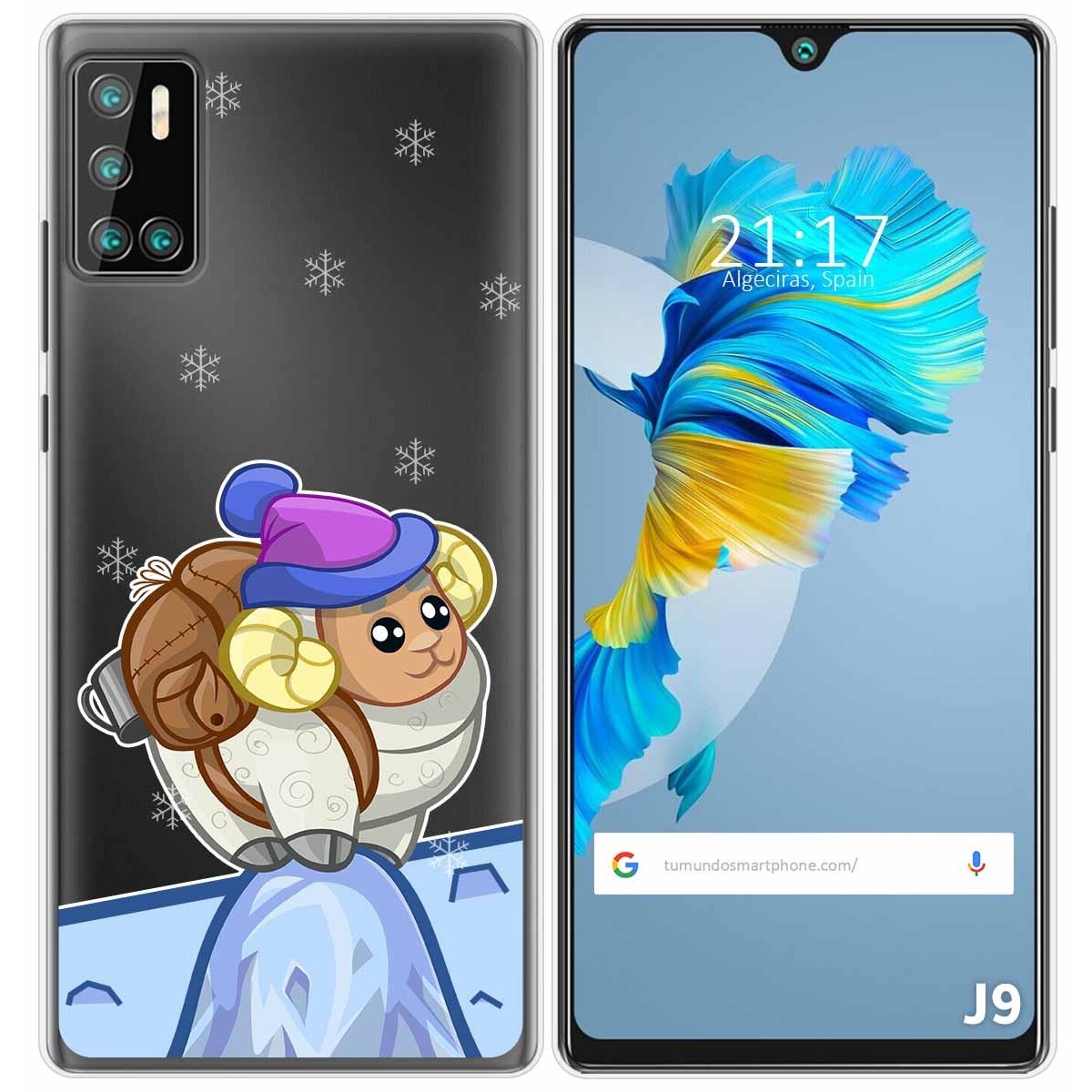 Funda Gel Transparente para Cubot J9 diseño Cabra Dibujos