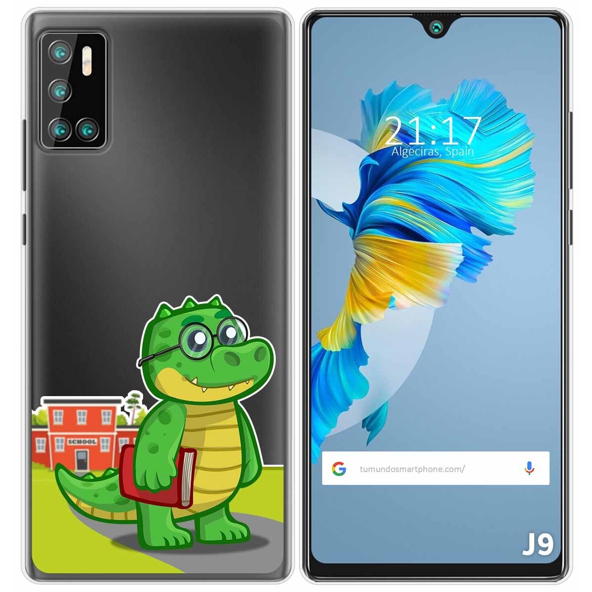 Funda Gel Transparente para Cubot J9 diseño Coco Dibujos