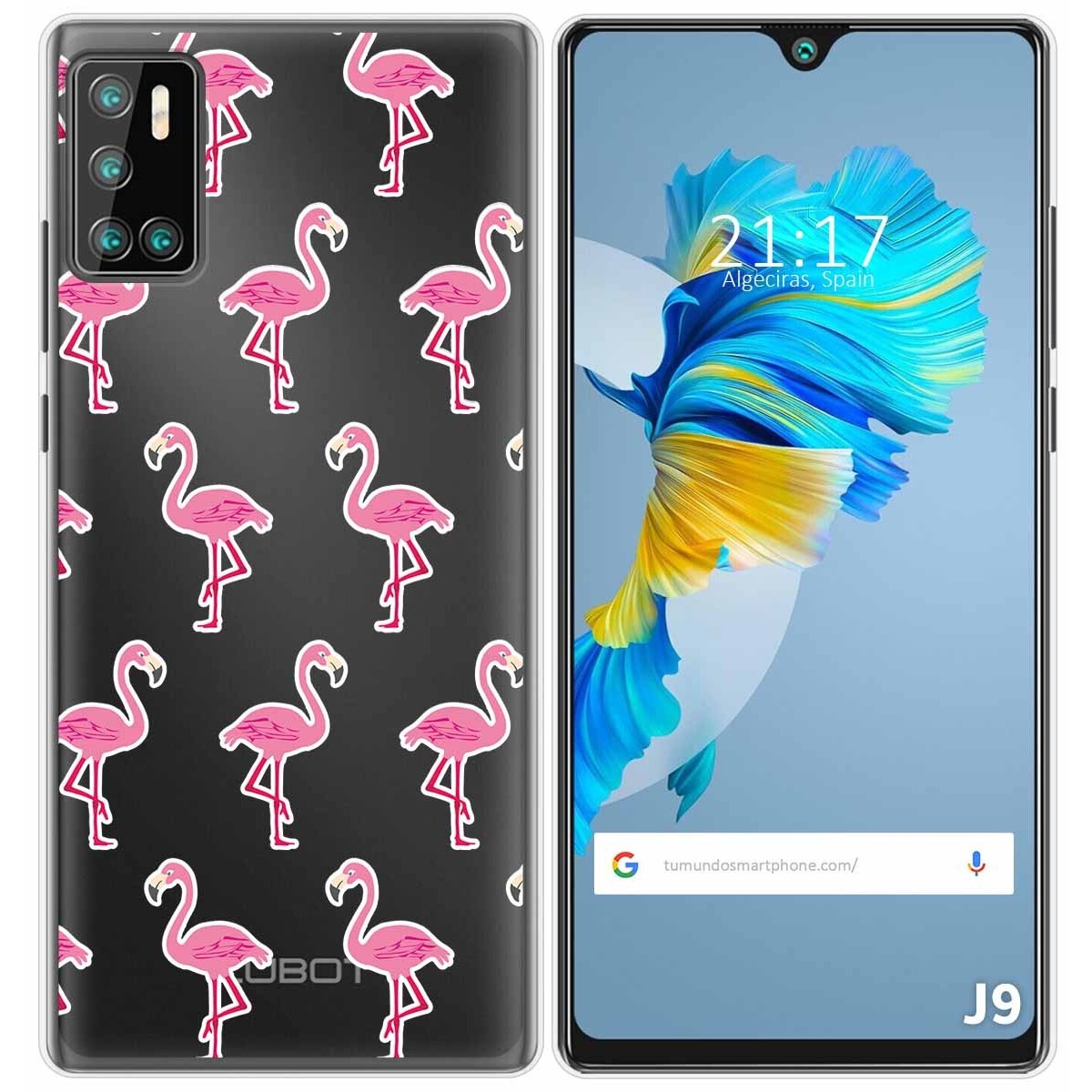 Funda Gel Transparente para Cubot J9 diseño Flamenco Dibujos