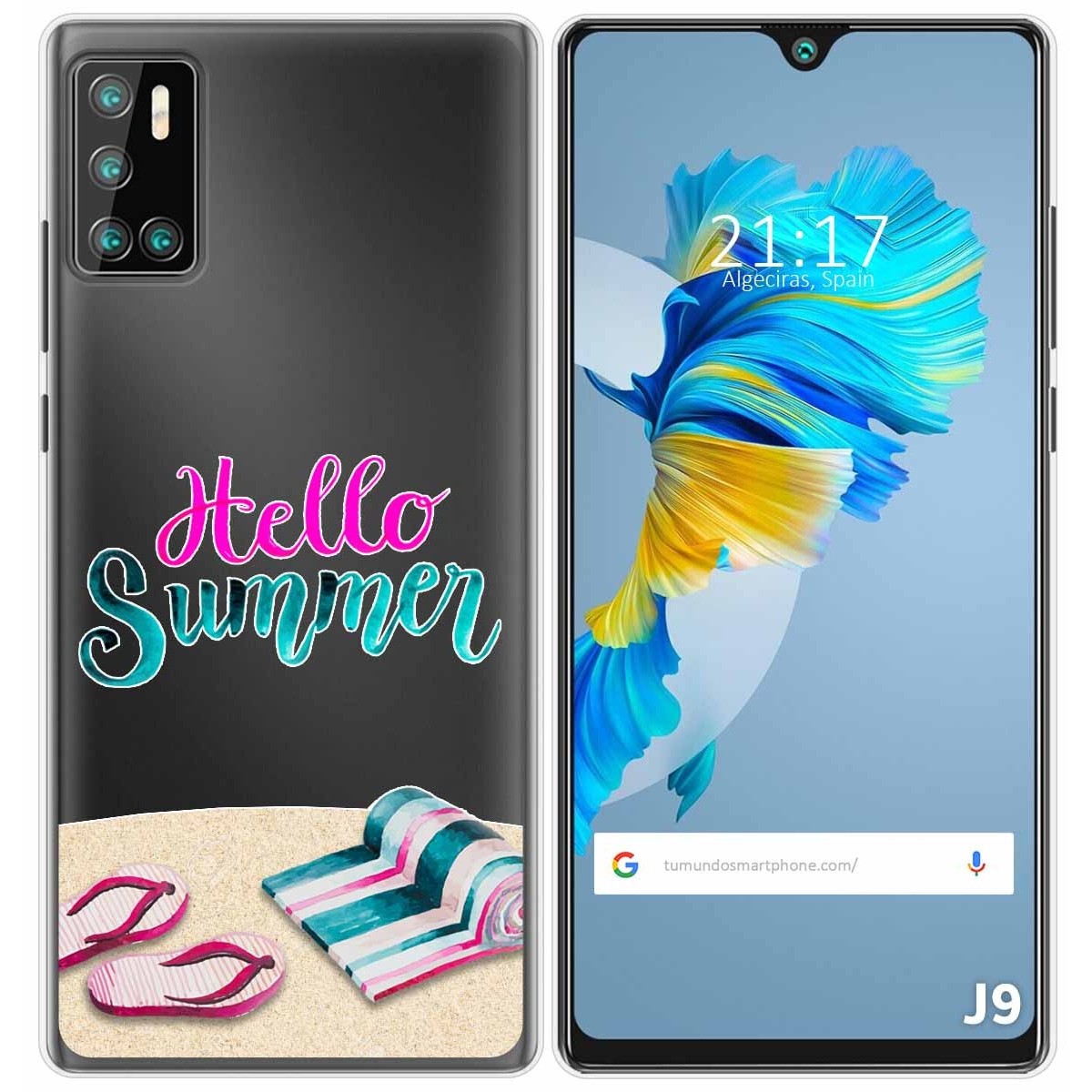 Funda Gel Transparente para Cubot J9 diseño Summer Dibujos