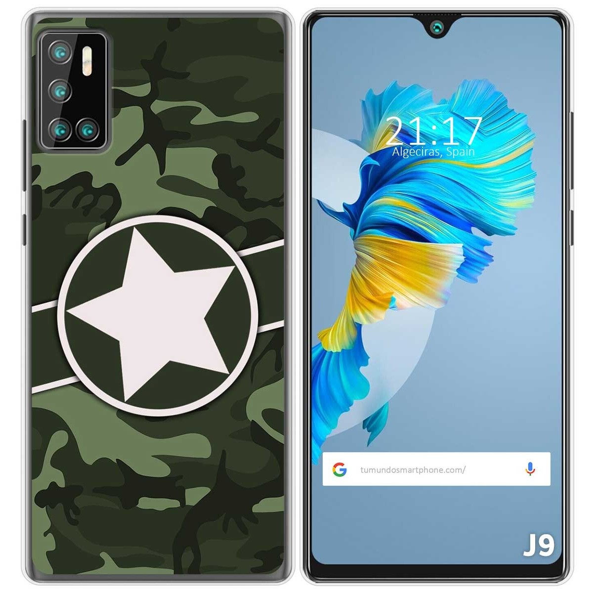 Funda Gel Tpu para Cubot J9 diseño Camuflaje 01 Dibujos