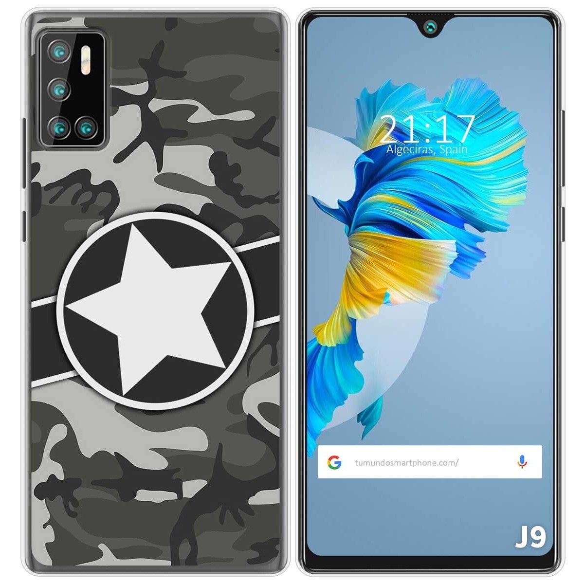 Funda Gel Tpu para Cubot J9 diseño Camuflaje 02 Dibujos