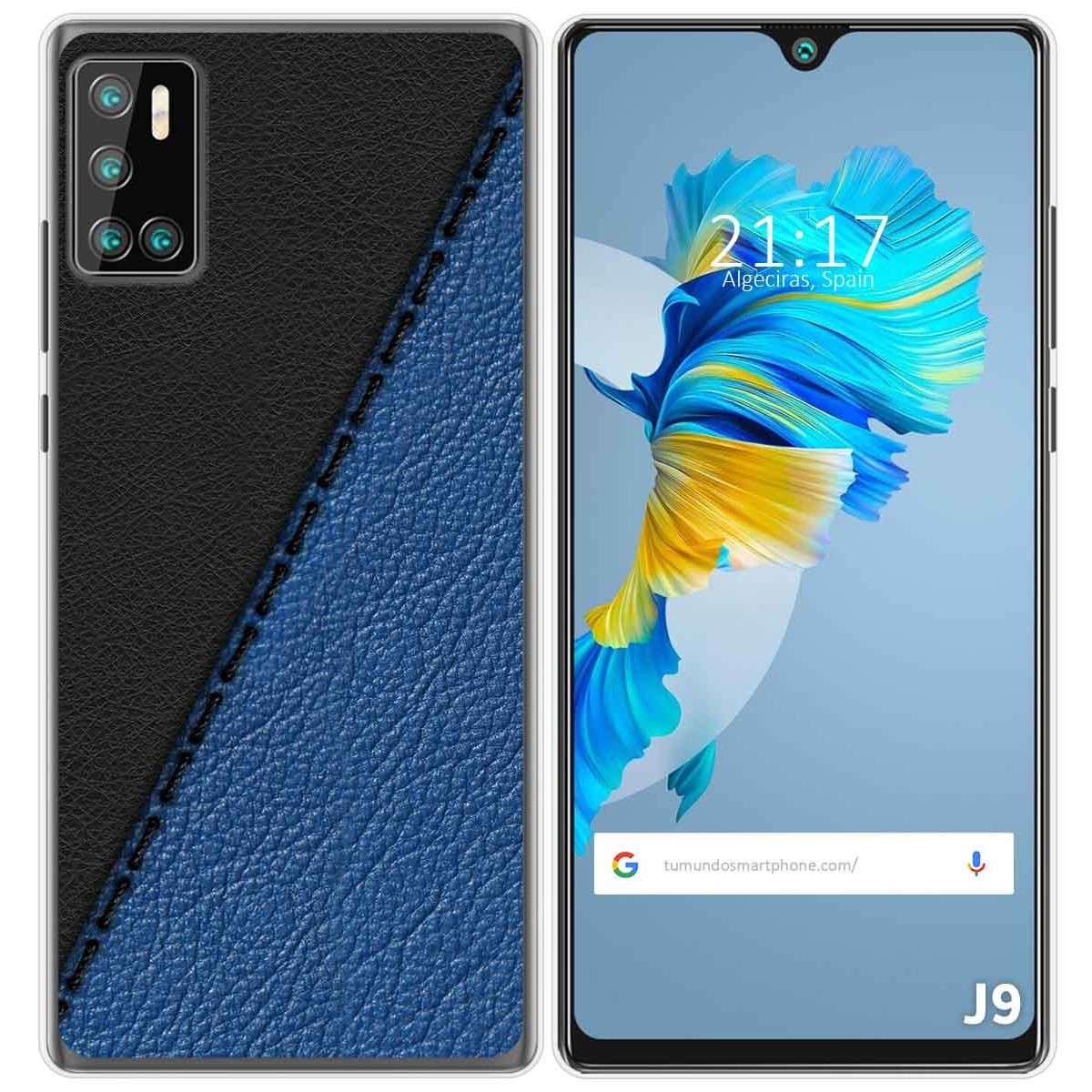 Funda Gel Tpu para Cubot J9 diseño Cuero 02 Dibujos