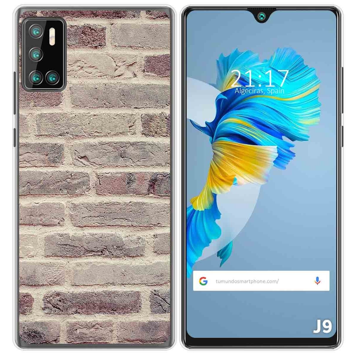 Funda Gel Tpu para Cubot J9 diseño Ladrillo 01 Dibujos